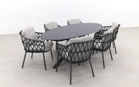 4SO Calpi/Privada 240x107 - Ovale tuinset - 7-delig