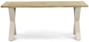 Dining Tuintafel  180 x 100 cm Aluminium/teak Taupe Cardiff
