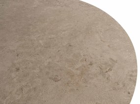 4 Seasons Outdoor Arizona tafel met rond keramisch blad zandkleur Ø 160 cm  Tuintafel    bruin weerbestendig