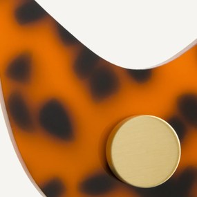 Set van 3 kapstokken in gekleurd acetaat, Paula