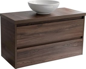 Sanicare Avenza/Arda toppaneel 100cm nera oak