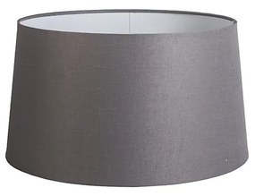 Linnen lampenkap donkergrijs rond schuin 45/40/25