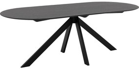 Goossens Excellent Eettafel Uniek, Semi rond 200 x 100 cm