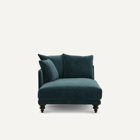 Chenille fluwelen longchair, Lazare