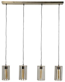 Art Deco Lamp Brons Met Glas