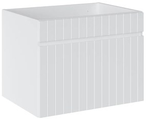 Comad Iconic White badkamermeubel 80cm met witte wastafel 1 kraangat