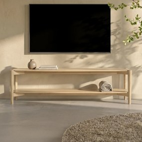 Eiken Tv-meubel Open Design - 200x40x55cm.