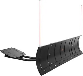 VEVOR Sneeuwschuiver, 109/182cm Sneeuwschuiverset, Gemakkelijk te verwijderen, Universeel te monteren sneeuwschuiver met rubberen flappen, Stalen blad, Ruimblad Compatibel met de meeste UTV's en ATV's