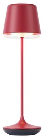 Buitenlamp met dimmer Tafellamp met dimmer rood incl. LED IP65 oplaadbaar met laadstation - Treble Modern IP65 Buitenverlichting rond Lamp