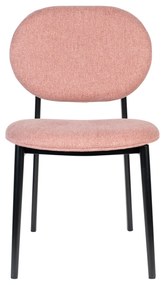 Zuiver Spike Eetkamerstoel Retro Design Roze