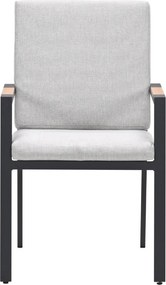 Garden Impressions Kasper tuinstoel stapelbaar - donker grijs