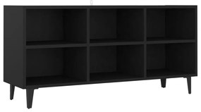 vidaXL Tv-meubel met metalen poten 103,5x30x50 cm zwart