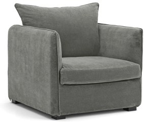 Fauteuil in stonewashed fluweel, Neo Chiquito
