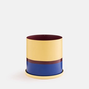 Bloempot van geverfd ijzer, diameter 20 cm, Palavas