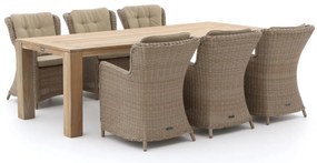 Diningset Intenso | 6 personen | Tuinset wicker (vlechtwerk) | 7-delig | Kees Smit Tuinmeubelen