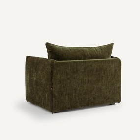 Fauteuil XL in geribd fluweel, Néo Chiquito