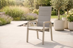 Tuinset 2 personen 909 cm Aluminium Taupe Lifestyle Garden Furniture Essence/Creta