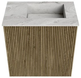 Mondiaz Joya DLux 40cm toiletmeubel dusk met wastafel faye rechts 1 kraangat glace