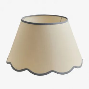 Berner Lampenkap Ø40 Cm & Crèmebeige Katoen - Marineblauw - Sklum
