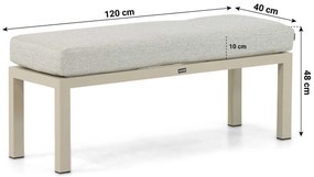 Dining Loungeset 6 personen Aluminium Taupe  Lifestyle Garden Furniture Terrasso