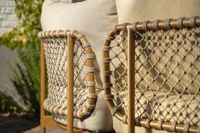 De Martinique hoek loungebank amber XL met knuffelhoek