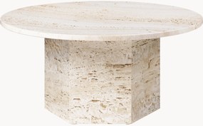 Ronde salontafel Epic van travertijn