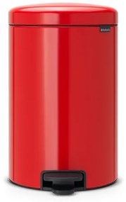 Brabantia NewIcon Pedaalemmer - 20 liter - kunststof binnenemmer - passion red 111860