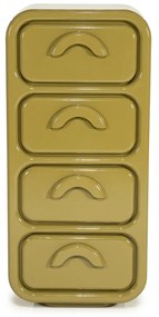 Retro Ladekast Groen - 50x32x108cm.