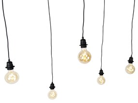 Eettafel / Eetkamer Industriële hanglamp zwart 5-lichts - Cava Modern Minimalistisch rond Binnenverlichting Lamp