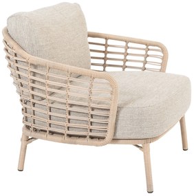 Tuinstoel Wicker Taupe-naturel-bruin 4 Seasons Outdoor Como