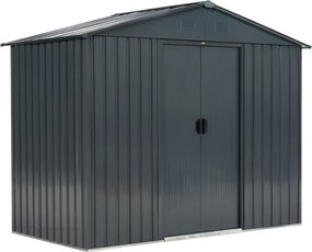 Metalen gereedschapshuisje Helsinki 2,4 x 1,3 m Store Boss antraciet