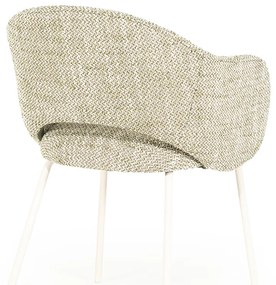 By-Boo Story Wit-frame Eetkamerstoel Groen