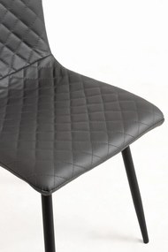 Set 4 Rom Kunstlederen Stoelen