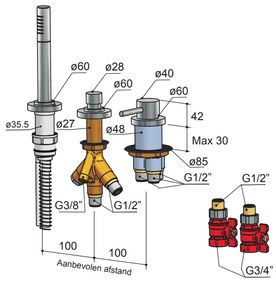 Hotbath Buddy/Laddy Badrand Kraan Chroom B075