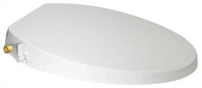 Maro D&apos;Italia bidetbril 50x37cm met softclose en quickrelease ovale vorm wit FB106