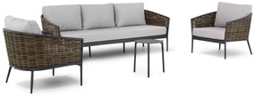 Stoel en Bank Loungeset 5 personen Aluminium Taupe  Coco Coco Palm