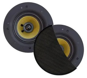Aquasound Rumba rumba speakerset - 45w (0 - 5" tweeter) - zwart - rond 120 mm - diepte 55 mm - randloos - ipx4 SPKRUMBA-Z