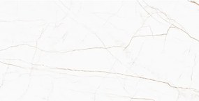 Mexen Dicta White glanzend gerectificeerd gres G1, vloer- en wandtegel 120 x 60 cm, carving - TL408-120-060-02