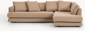 Bouclé hoekbank Tribeca (3-zits)
