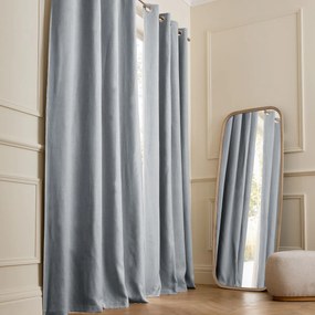 Verduisteringsgordijn van gewassen linnen, oogjes, Private