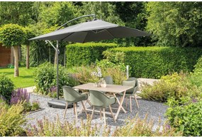 Garden Impressions Corfu parasol 250x250 - donker grijs