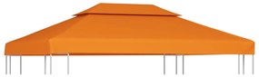 vidaXL Vervangend tentdoek prieel 310 g/m² 3x4 m oranje