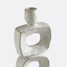 Organische kandelaar van keramiek, hoogte 25,5 cm, CERAL