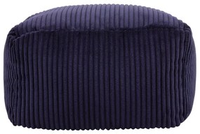 Theo Corduroy Poef - Navy Blue