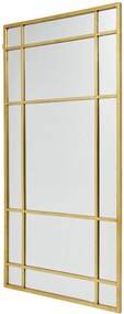 Nordal Spirit gouden staande spiegel met ruiten 204x102cm