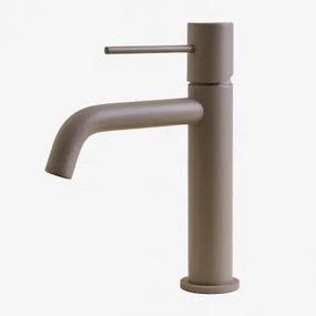 Kraan Voor Wastafel In Messing Orveta Moka Bruin & ↑20 Cm - Sklum