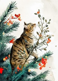 Ilustratie Cats life 11, Justyna Jaszke, (30 x 40 cm)