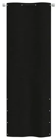 vidaXL Balkonscherm 80x240 cm oxford stof zwart
