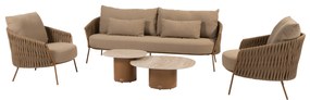 Sofie Molina stoel bank loungeset 5 delig keramiek amber 4 Seasons Outdoor