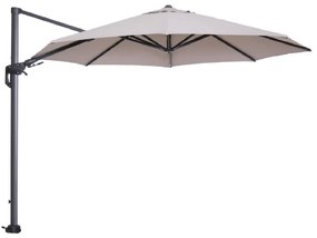 Garden Impressions Hawaii zweefparasol Ø350 cm - frame carbon black - doek zand